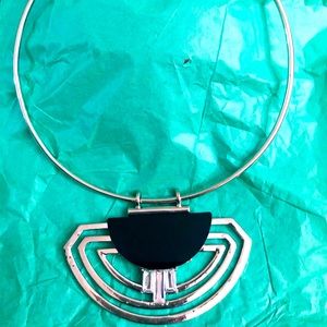 statement collar .925 silver strong pipe necklace